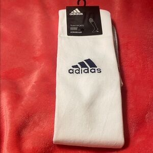 Adidas Men's White and Black Athletic Socks
